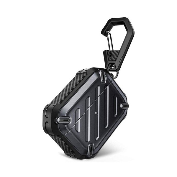 Удароустойчив хибриден кейс Supcase Unicorn Beetle Pro за Apple Airpods Pro, Черен
