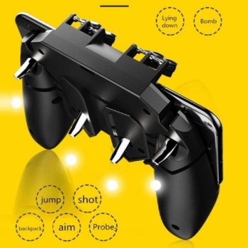 Универсален джойстик-контролер FENiX® AK66 Six Finger All-in-One за PUB-G / Fortnite, Черен