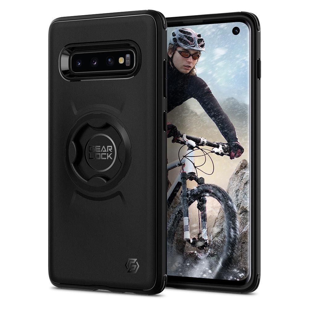 Spigen Gearlock (Cf201) Bike Mount Case Samsung Galaxy S10, Black