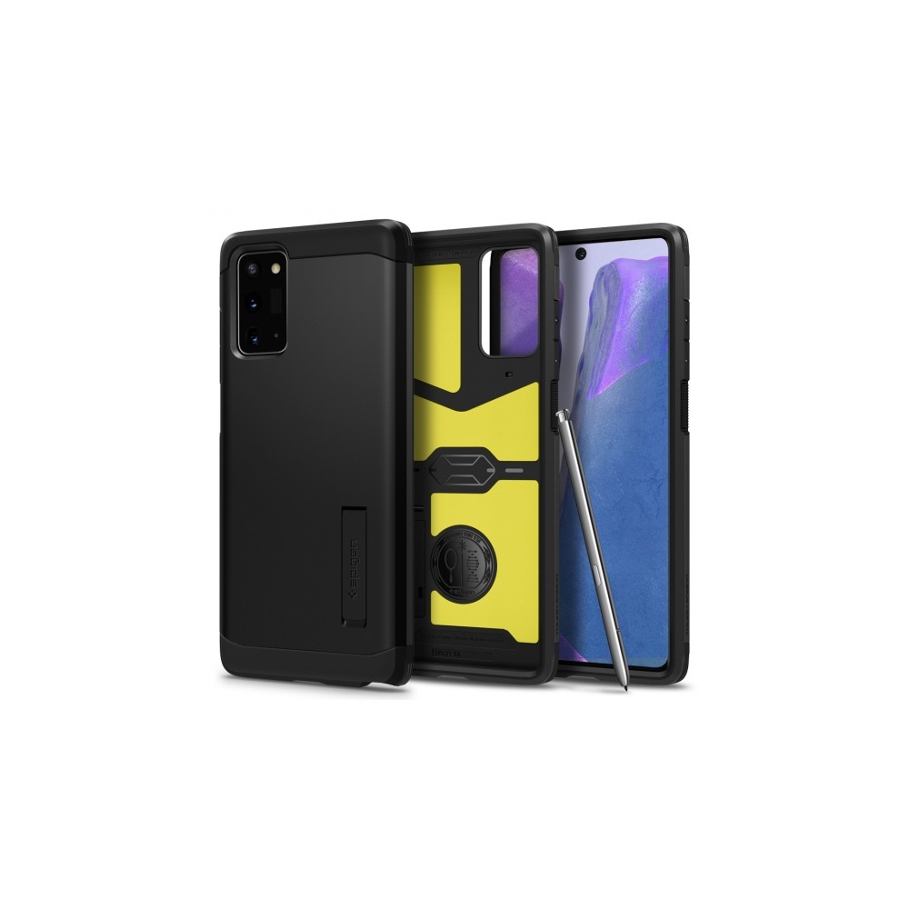 Spigen Tough Armor хибриден кейс с най-висока степен на защита за Samsung Galaxy Note 20, Black