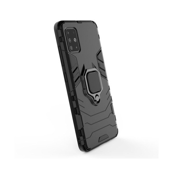 Удароустойчив Калъф с Поставка Ring Armor Kickstand Tough Rugged Cover за Samsung Galaxy S20, Черен