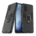 Удароустойчив Калъф с Поставка Ring Armor Kickstand Tough Rugged Cover за Samsung Galaxy S20 Plus, Черен