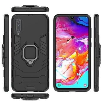 Удароустойчив Калъф с Поставка Ring Armor Kickstand Tough Rugged Cover за  Xiaomi Mi CC9e / Xiaomi Mi A3, Черен