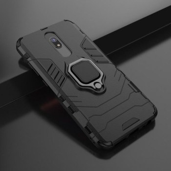 Удароустойчив Калъф с Поставка Ring Armor Kickstand Tough Rugged Cover за Xiaomi Redmi 8A / Xiaomi Redmi, Черен