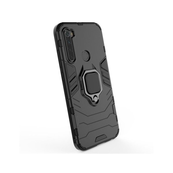 Удароустойчив Калъф с Поставка Ring Armor Kickstand Tough Rugged Cover за Xiaomi Redmi Note 8T, Черен