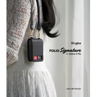 Калъф Ringke Signature Genuine Leather Gold Series за Samsung Galaxy Z Flip, Black