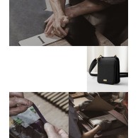 Калъф Ringke Signature Genuine Leather Gold Series за Samsung Galaxy Z Flip, Black