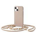 Калъф TECH-PROTECT iCon Chain за iPhone 14 Plus, Beige