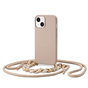 Калъф TECH-PROTECT iCon Chain за iPhone 14 Plus, Beige