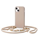 Калъф TECH-PROTECT iCon Chain за iPhone 14, Beige