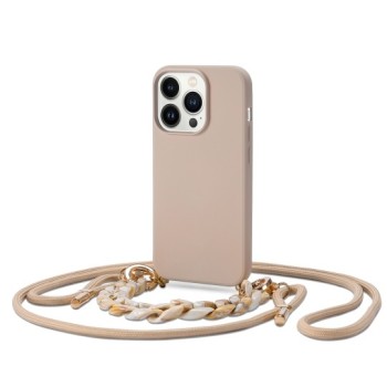 Калъф TECH-PROTECT iCon Chain за iPhone 14 Pro Max, Beige