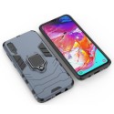 Удароустойчив Калъф с Поставка Ring Armor Kickstand Tough Rugged Cover за Samsung Galaxy A70, Син