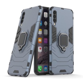 Удароустойчив Калъф с Поставка Ring Armor Kickstand Tough Rugged Cover за Samsung Galaxy A50, Син