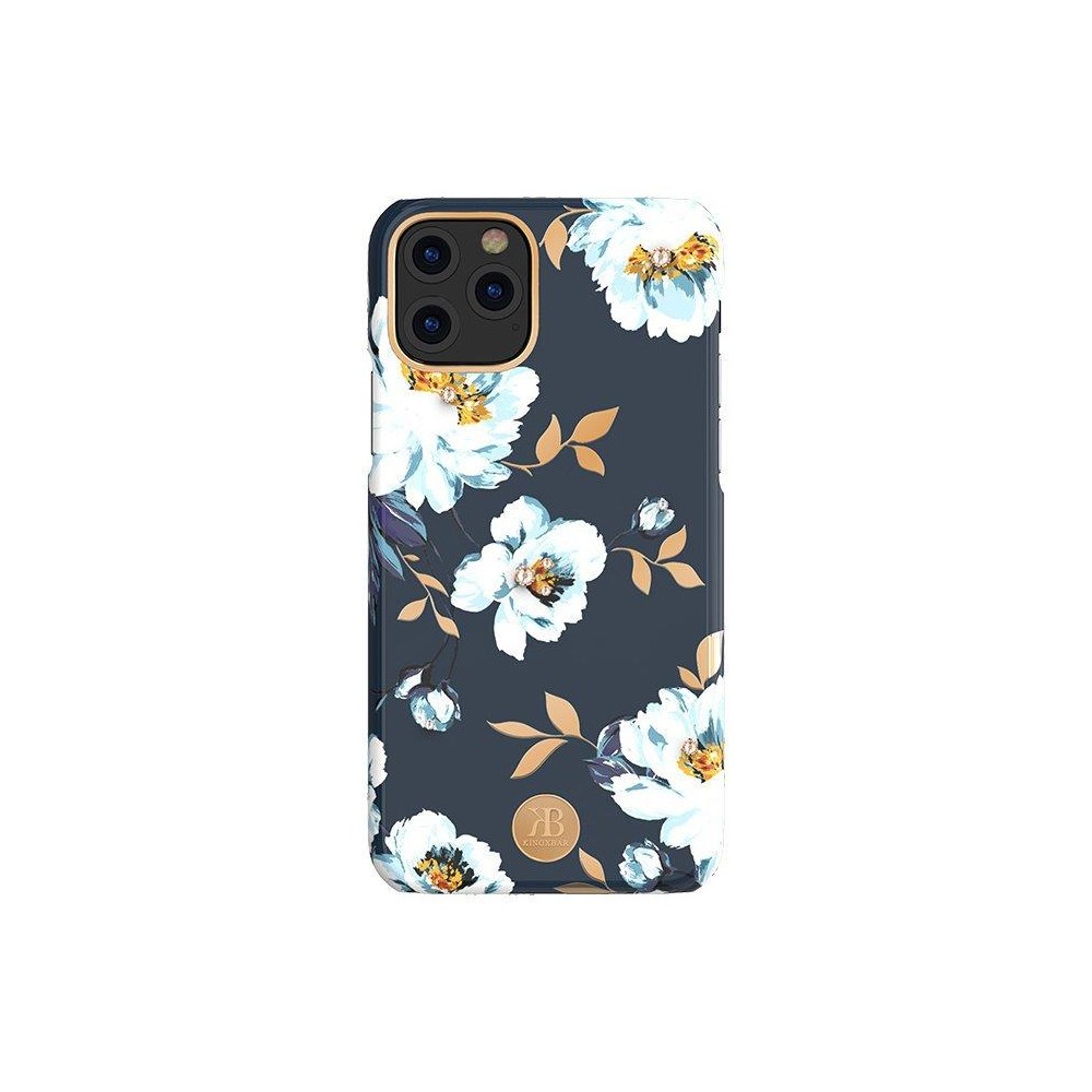 Калъф Kingxbar Blossom със Swarovski Crystals за iPhone 11 Pro Max, Gardenia