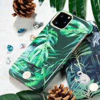 Калъф Kingxbar Blossom със Swarovski Crystals за iPhone 11, Leaf