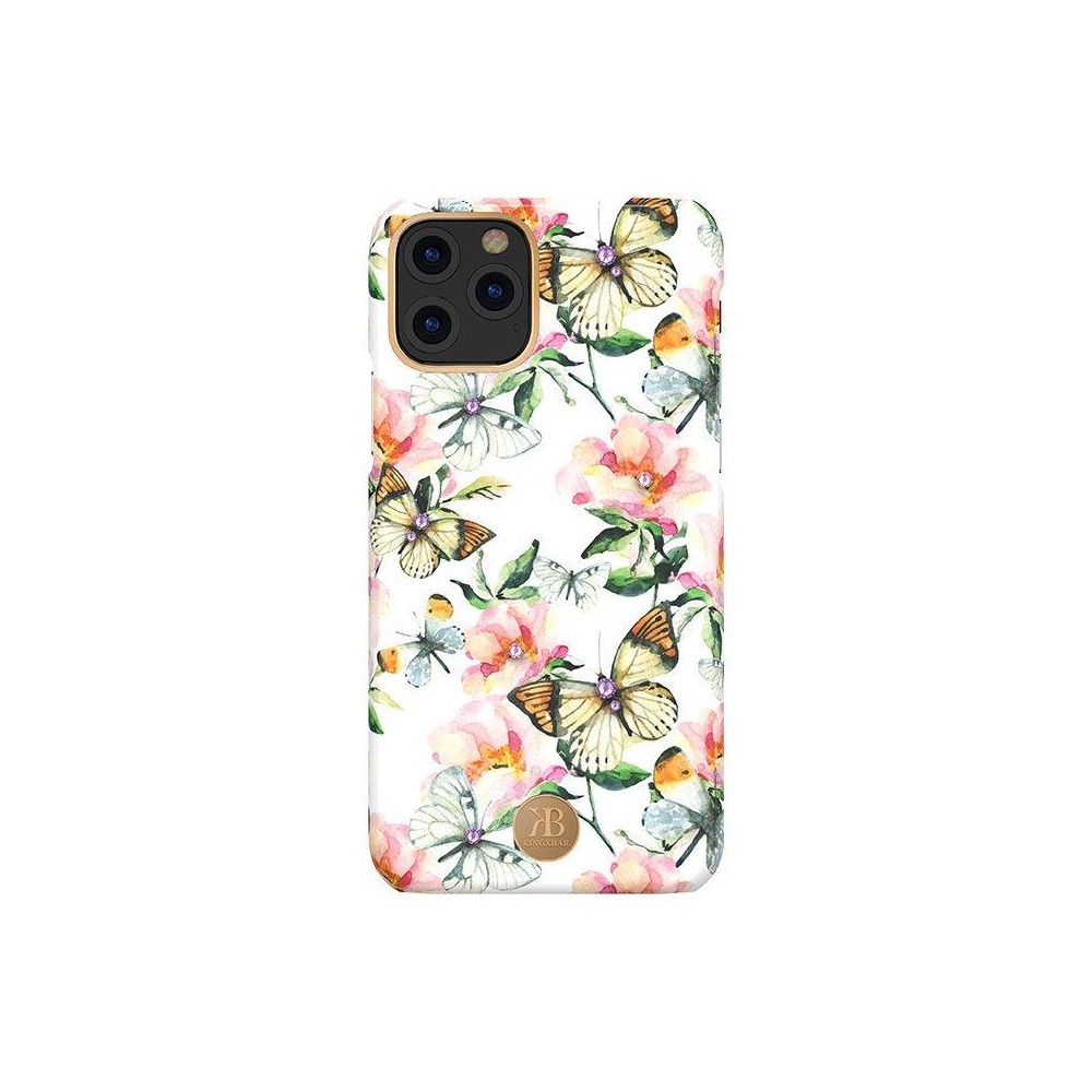 Калъф Kingxbar Blossom със Swarovski Crystals за iPhone 11, Peach Flower