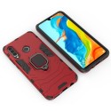 Удароустойчив Калъф с Поставка Ring Armor Kickstand Tough Rugged Cover за Huawei P30 Lite, Червен