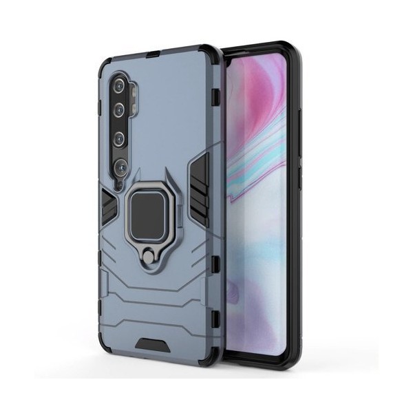 Удароустойчив Калъф с Поставка Ring Armor Kickstand Tough Rugged Cover за Xiaomi Mi Note 10 / Mi Note 10 Pro / Mi CC9 Pro, Син