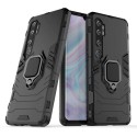 Удароустойчив Калъф с Поставка Ring Armor Kickstand Tough Rugged Cover за Xiaomi Mi Note 10 / Mi Note 10 Pro / Mi CC9 Pro, Черен