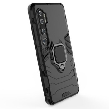 Удароустойчив Калъф с Поставка Ring Armor Kickstand Tough Rugged Cover за Xiaomi Mi Note 10 / Mi Note 10 Pro / Mi CC9 Pro, Черен