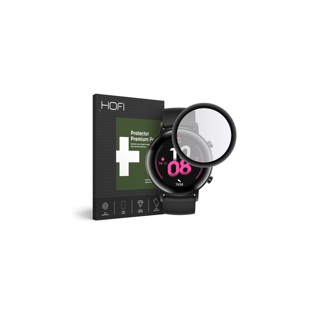 Стъклен протектор HOFI за Huawei Watch GT2, Black (42mm)