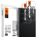 Стъклен Протектор за камера Spigen Optik.TR ”Ez Fit” 2-Pack за Samsung Galaxy S23 Ultra, Black