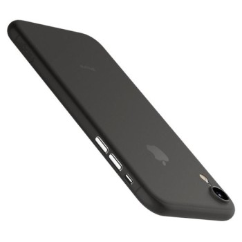 Spigen Airskin тънък силиконов (TPU) калъф за iPhone Xr, Black