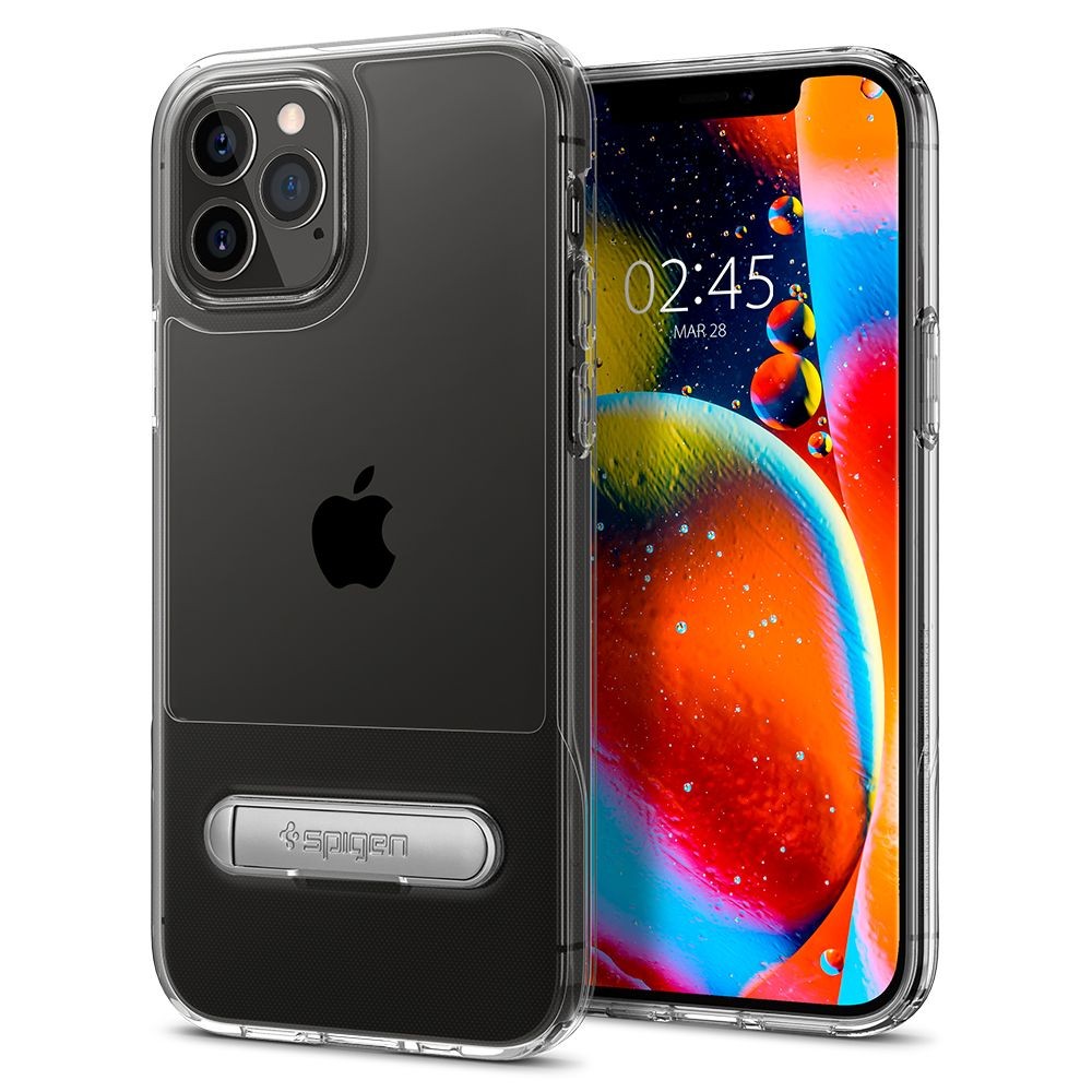 Удароустойчив силиконов кейс Spigen Slim Armor "S" за iPhone 12/12 Pro, Crystal Clear