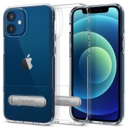 Удароустойчив силиконов кейс Spigen Slim Armor "S" за iPhone 12 mini, Crystal Clear