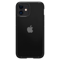 Удароустойчив силиконов кейс Spigen Ultra Hybrid за iPhone 12 mini, Matte Black