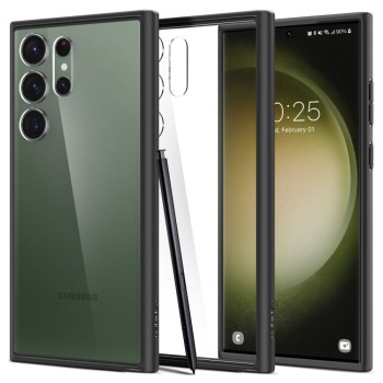 Калъф Spigen Ultra Hybrid За Samsung Galaxy S23 Ultra, Matte Black