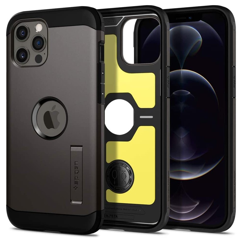 Калъф Spigen Tough Armor за iPhone 12 Pro Max, Gun Metal