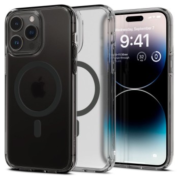Калъф Spigen Ultra Hybrid Mag MagSafe за iPhone 14 Pro, Frost Black