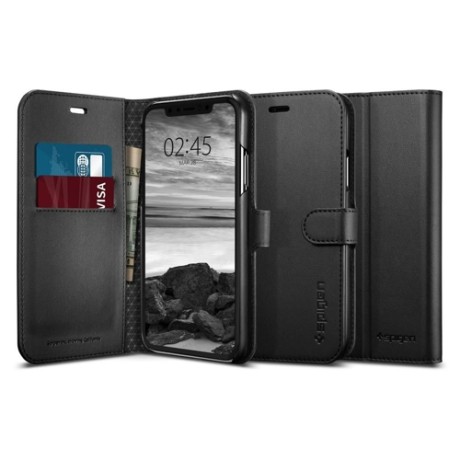 Spigen Wallet S iPhone XR, Black