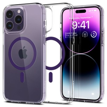 Калъф Spigen Ultra Hybrid Mag MagSafe за iPhone 14 Pro, Deep Purple