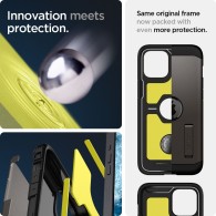 Удароустойчив силиконов кейс Spigen Tough Armor за iPhone 12 mini, Gun Metal