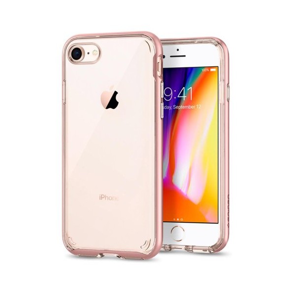Spigen Neo Hybrid Crystal 2 хибриден кейс с най-висока степен на защита за iPhone 7/8, Rose Gold