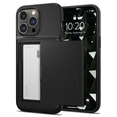 Калъф Spigen Slim Armor CS За iPhone 14 Pro Max, Black