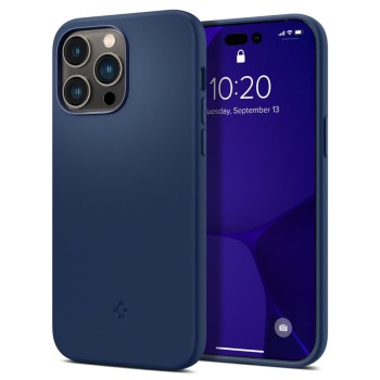 Калъф Spigen Silicone Fit Mag MagSafe За iPhone 14 Pro Max, Navy Blue