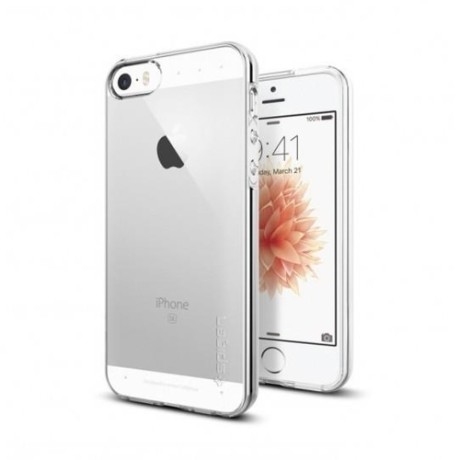 Spigen Liquid Air тънък силиконов (TPU) калъф за iPhone 5s/SE, Crystal Clear