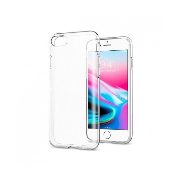 Spigen Liquid Crystal 2 тънък силиконов (TPU) калъф за iPhone 7/8, Crystal Clear