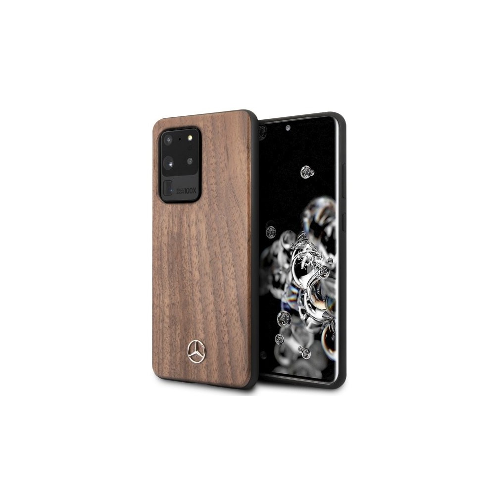 Калъф Mercedes MEHCS69VWOLB за Samsung S20 Ultra Wood Line Walnut