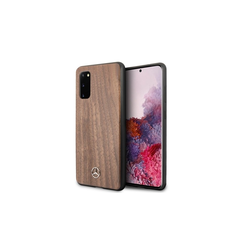 Калъф Mercedes MEHCS62VWOLB за Samsung S20  Wood Line Walnut