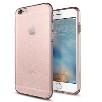 Spigen Liquid Crystal тънък силиконов (TPU) калъф за iPhone 6/6s, Glitter Rose