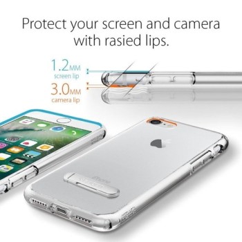 Spigen Ultra Hybrid ”S” хибриден кейс с най-висока степен на защита за iPhone 7/8, Crystal Clear