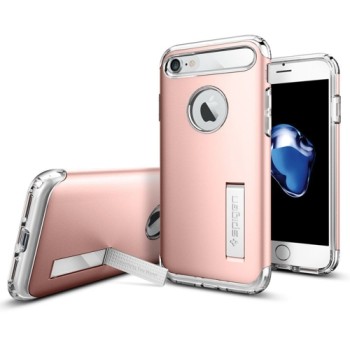 Spigen Slim Armor хибриден кейс с най-висока степен на защита за iPhone 7/8, Rose Gold