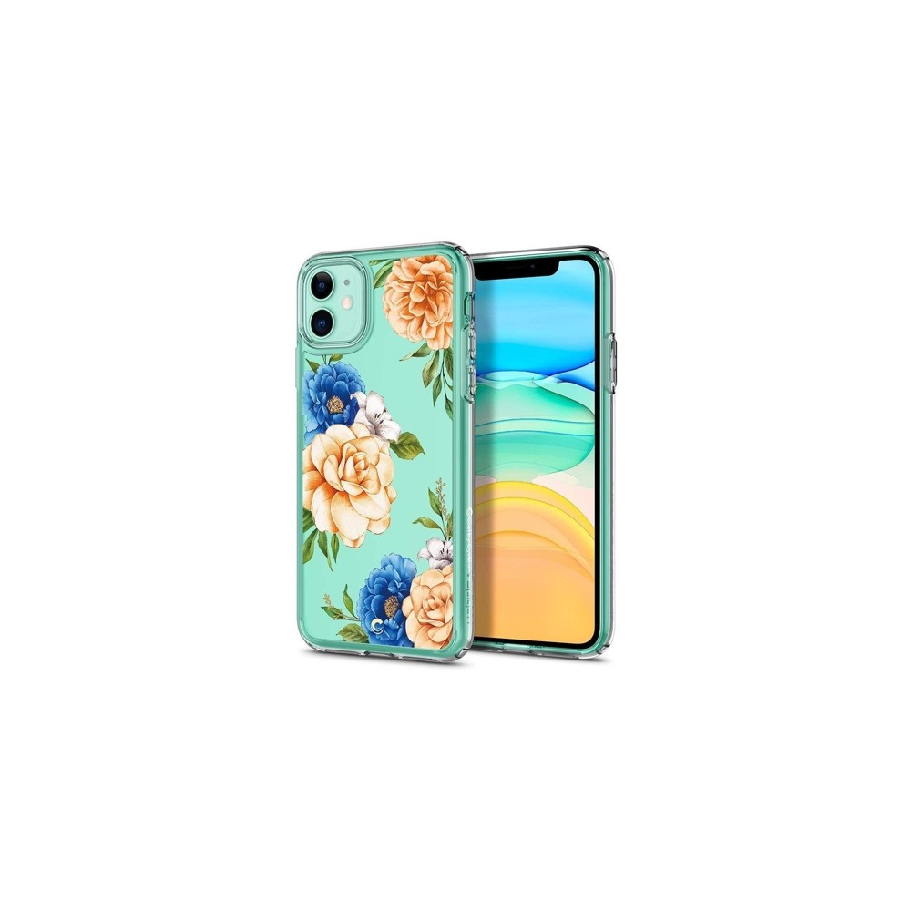 Spigen Ciel дизайнерски удароустойчив кейс за iPhone 11, Blue Floral