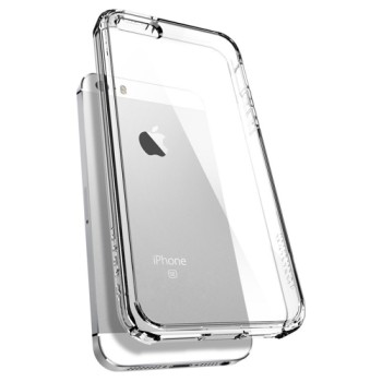 Spigen Ultra Hybrid хибриден кейс с най-висока степен на защита за iPhone 5s/SE, Crystal Clear