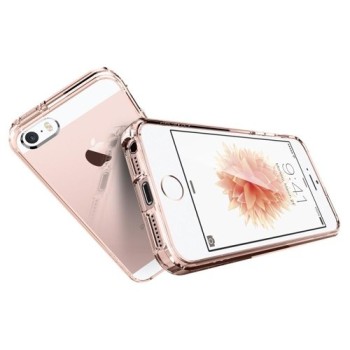 Spigen Ultra Hybrid хибриден кейс с най-висока степен на защита за iPhone 5s/SE, Rose Crystal