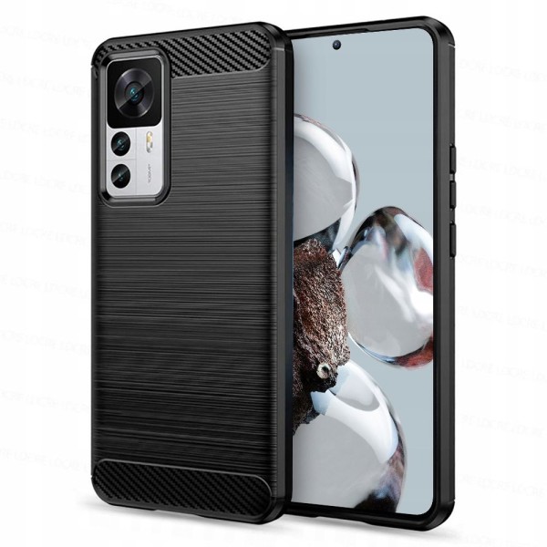 Калъф Tech-Protect TPUcarbon За Xiaomi 12T / 12T Pro, Black